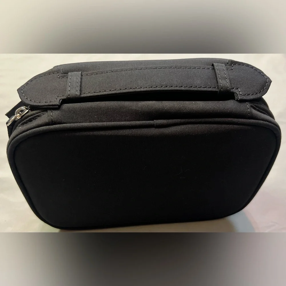 Prada Black Nylon Cosmetic Pouch Toiletry Case w/ Dust Bag